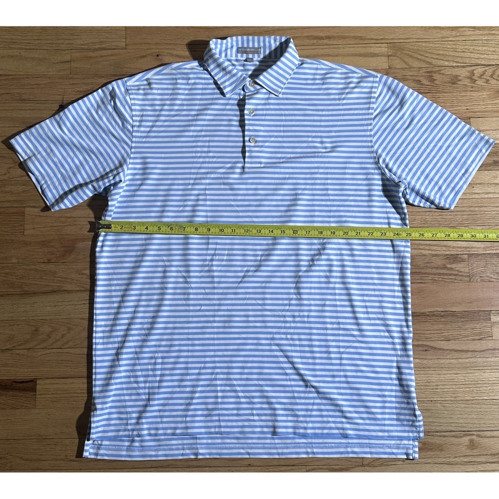 Peter Millar Golf Shirt Polo Summer Comfort Classic Fit Stripe XL
